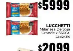 Diarco Lucchetti - milanesa de soja grande x 560gr. cód:24310 oferta