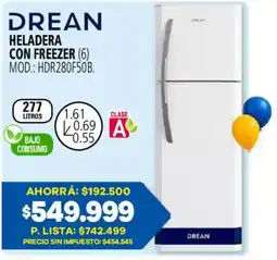 Casa del Audio Drean heladera con freezer oferta
