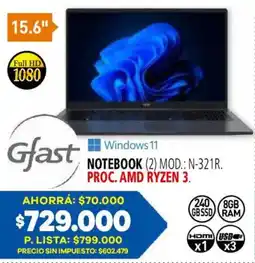 Casa del Audio Windows 11 notebook oferta
