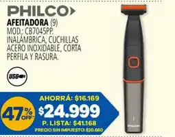 Casa del Audio Philco afeitadora oferta