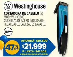 Casa del Audio Westinghouse cortadora de cabello oferta