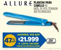Casa del Audio Allure plancha para cabello oferta