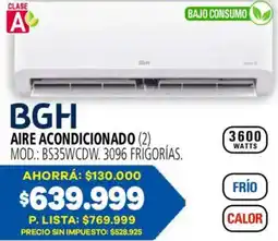 Casa del Audio Bgh aire acondicionado oferta