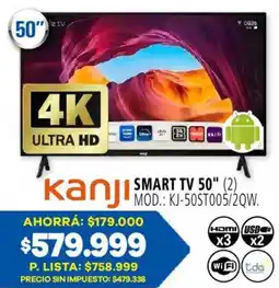 Casa del Audio Kanji smart tv 50" oferta