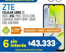 Casa del Audio Zte celular libre oferta