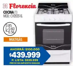 Casa del Audio Florencia cocina oferta