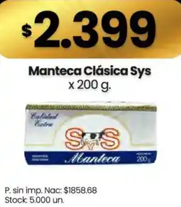 Changomas Sys manteca clásica oferta