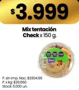 Changomas Check mix tentación oferta