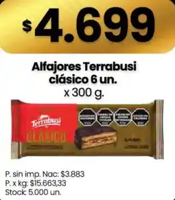 Changomas Terrabusi alfajores clásico oferta