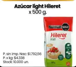 Changomas Hileret azúcar light oferta