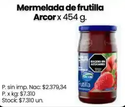 Changomas Arcor mermelada de frutilla oferta
