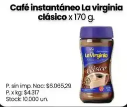 Changomas La virginia café instantáneo clásico oferta