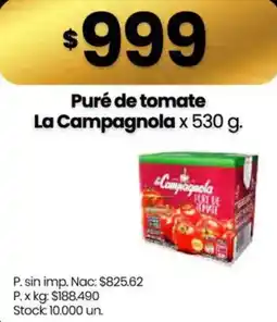 Changomas La campagnola puré de tomate oferta