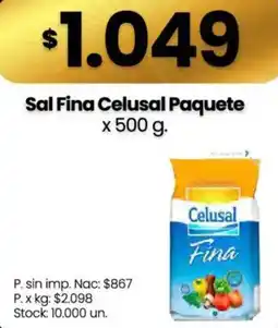 Changomas Celusal sal fina oferta