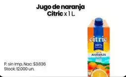 Changomas Citric jugo de naranja oferta