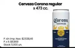 Changomas Corona cerveza oferta