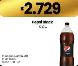 Changomas Pepsi black oferta