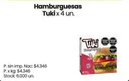 Changomas Tuki hamburguesas oferta