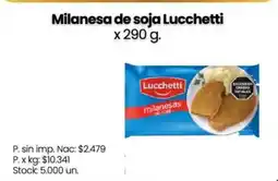 Changomas Lucchetti milanesas de soja oferta