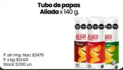 Changomas Aliada tubo de papas oferta