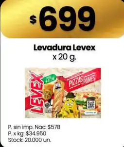 Changomas Levadura Levex oferta