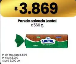 Changomas Lactal pan de salvado oferta