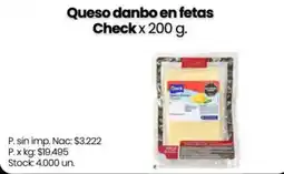 Changomas Check queso danbo en fetas oferta