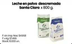Changomas Santa clara leche en polvo descremada oferta