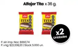 Changomas Alfajor tita oferta