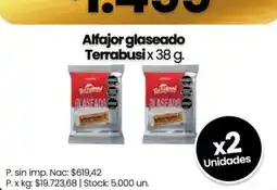 Changomas Terrabusí alfajor glaseado oferta