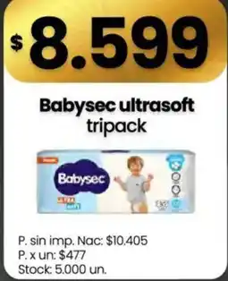 Changomas Babysec ultrasoft tripack oferta