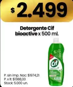 Changomas Cif detergente bioactive oferta