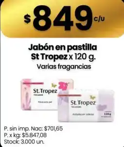 Changomas St Tropez jabón en pastilla oferta