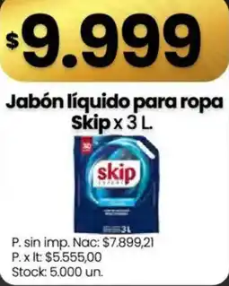 Changomas Skip jabón líquido para ropa oferta