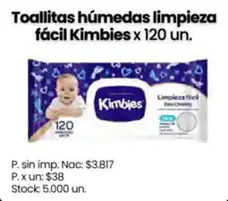 Changomas Kimbies toallitas húmedas limpieza fácil oferta