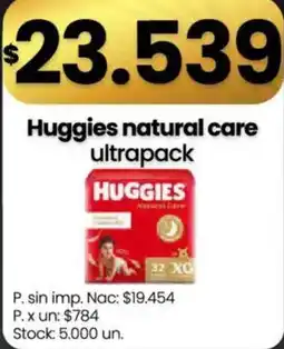 Changomas Huggies natural care ultrapack oferta