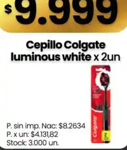 Changomas Colgate cepillo luminous white oferta