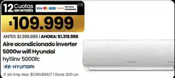 Changomas Hyundai aire acondicionado inverter 5000w wifi oferta