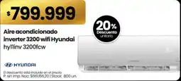 Changomas Hyundai aire acondicionado inverter 3200 wifi oferta