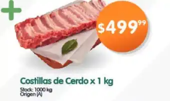Supermercados Buenos Días Costillad de Cerdo x 1kg oferta