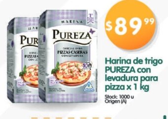Supermercados Buenos Días Pureza Harina de trigo con levadura para pizza x 1kg oferta