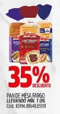 Supermercados Yaguar Fargo pan de mesa oferta