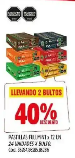 Supermercados Yaguar Fullmint pastillas oferta