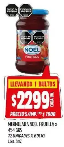 Supermercados Yaguar Noel mermelada frutilla oferta