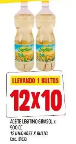 Supermercados Yaguar Legitimo aceite girasol oferta