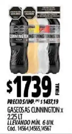 Supermercados Yaguar Cunnington gaseosas oferta