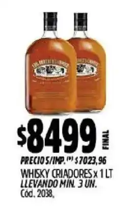 Supermercados Yaguar Whisky criadores oferta