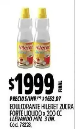 Supermercados Yaguar Hileret edulcorante hileret zucra oferta