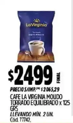 Supermercados Yaguar La virginia cafe molido oferta