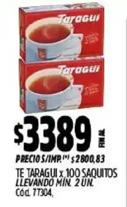 Supermercados Yaguar Taragui te oferta